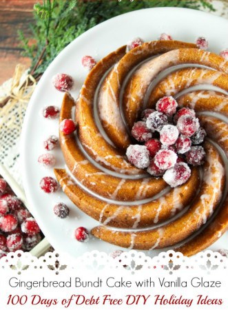 Gingerbread Bundt Cake With Vanilla Glaze