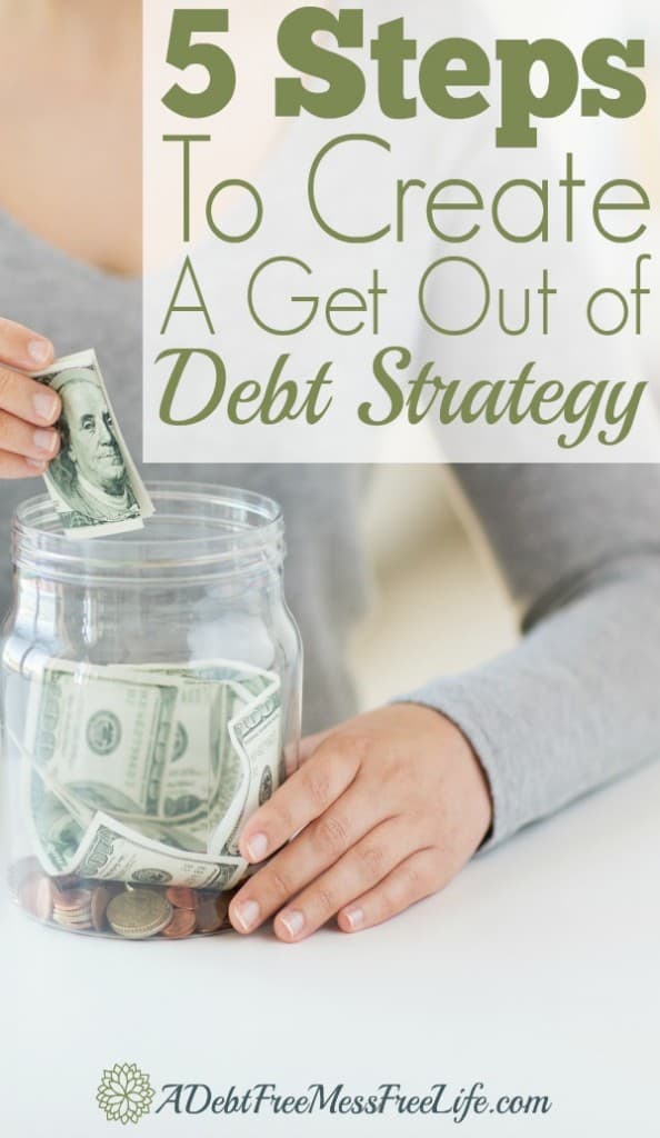How Can Small Businesses Get Out Of Debt 5 Steps To Create A Get Out of Debt Strategy - A Mess Free Life
