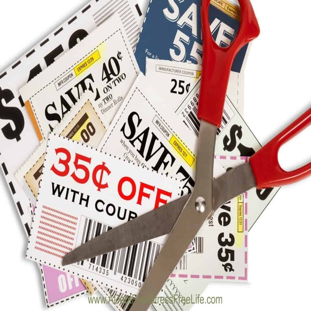 coupons, couponing, cutting coupons, saving money with coupons, how to coupon