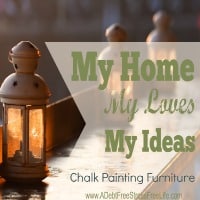 easy chalk paint recipe, how to chaulk paint a peice of furniture