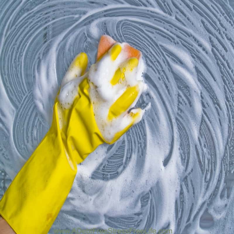 wiping a surface