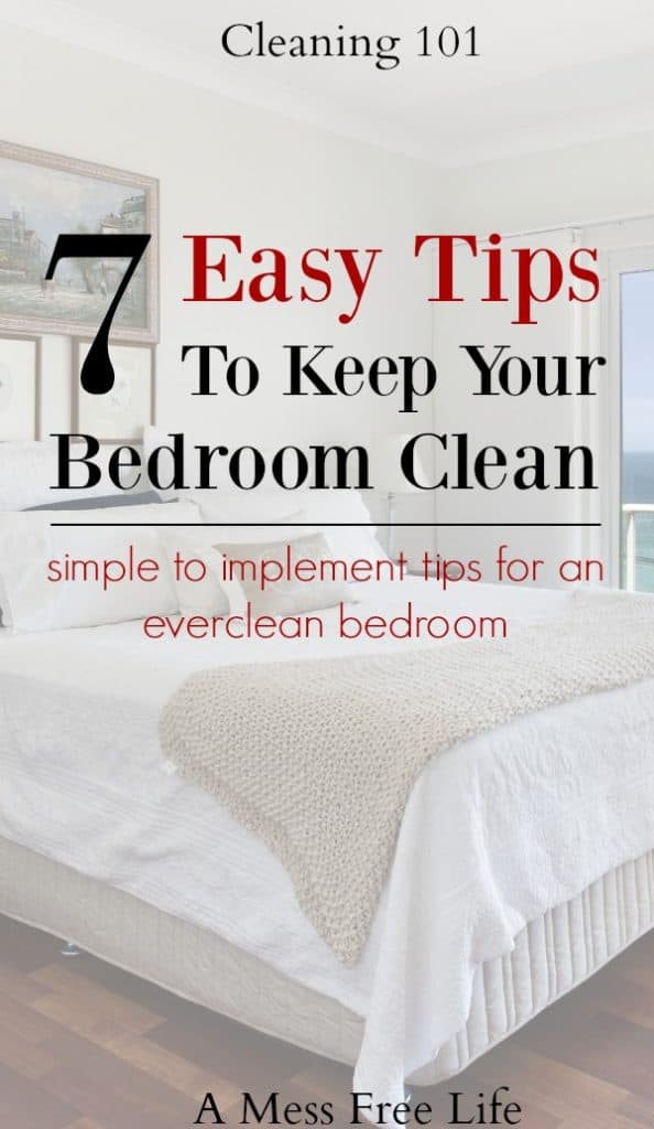 7 easy tips to keep your bedroom clean | simple cleaning
