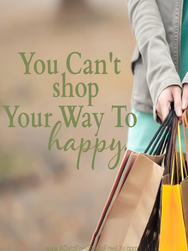 shopping, shopaholic, can't buy happiness