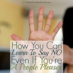 Do you wish you could learn to say 'no' without explaining yourself? It is possible! These four tips helped me kick my people pleaser habits to the curb!