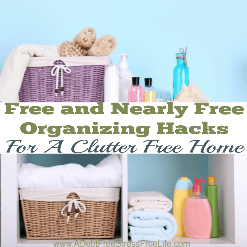 These money saving organizing hacks will keep things off the floor, and at your finger tips. Use all or some to get your house organized in no time flat!