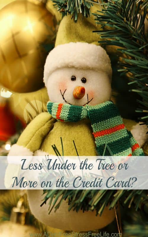 You don't have to go into debt this Christmas. It's more than ok to have less under the tree if it means nothing on your credit card. It's the Debt Free Holiday Revolution.