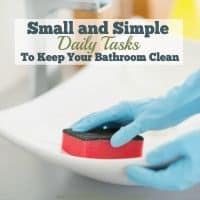 When keeping your bathroom clean, doing small and simple tasks daily is the best strategy. You'll love tip #7, I know I do.