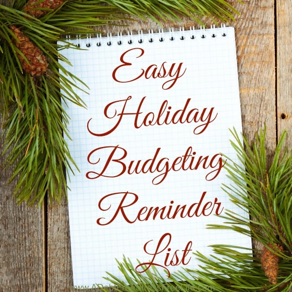 Can't remember all the things you need to budget for this Christmas? No problem. Use our easy printable reminder and don't forget a thing!