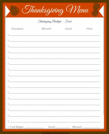 Plan your best Thanksgiving with these free printables that will have you super organized and on budget!