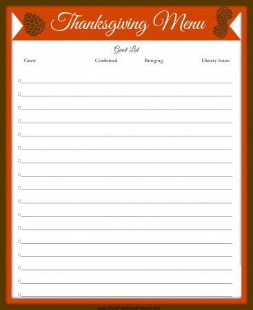 Plan your best Thanksgiving with these free printables that will have you super organized and on budget!