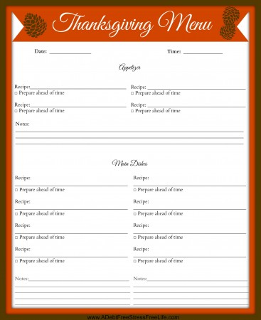 Plan your best Thanksgiving with these free printables that will have you super organized and on budget!