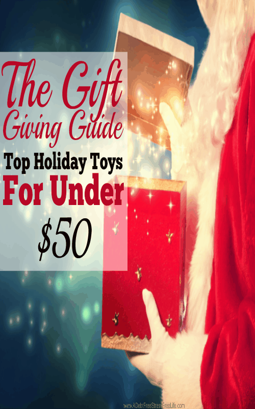 What's on your child's Christmas list this year? Maybe something really hot? Here's a list of the hottest toys for all for under $50! #giftguide #Christmas #giftgiving #debtfreechristmas 