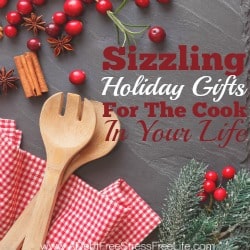 Something is sizzling in the kitchen and it's the holiday gift for the cook in your life. They include gifts for the seasoned chef and the newbie alike. Christmas gifts any cook will love!