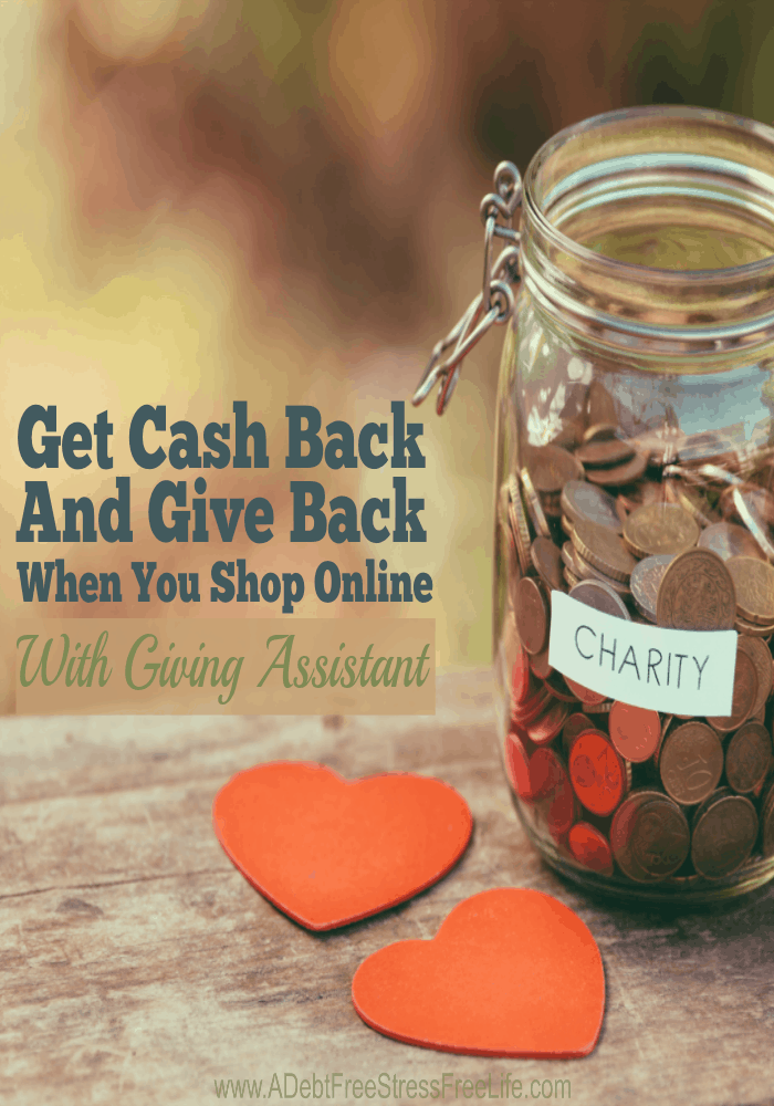 Cash back with a cause!  Yes, you can earn cash back on your purcahses and give to charity at the same time!  An easy way to give back to others with Giving Assistant! Join Today!