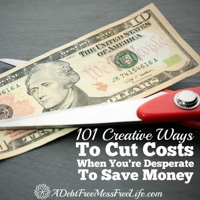 Need to save money fast? These are seriously the best 101 creative ways to cut costs and save money so you can pay off your debt faster! 