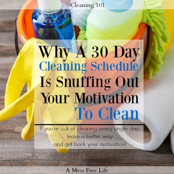 30 day cleaning challenges