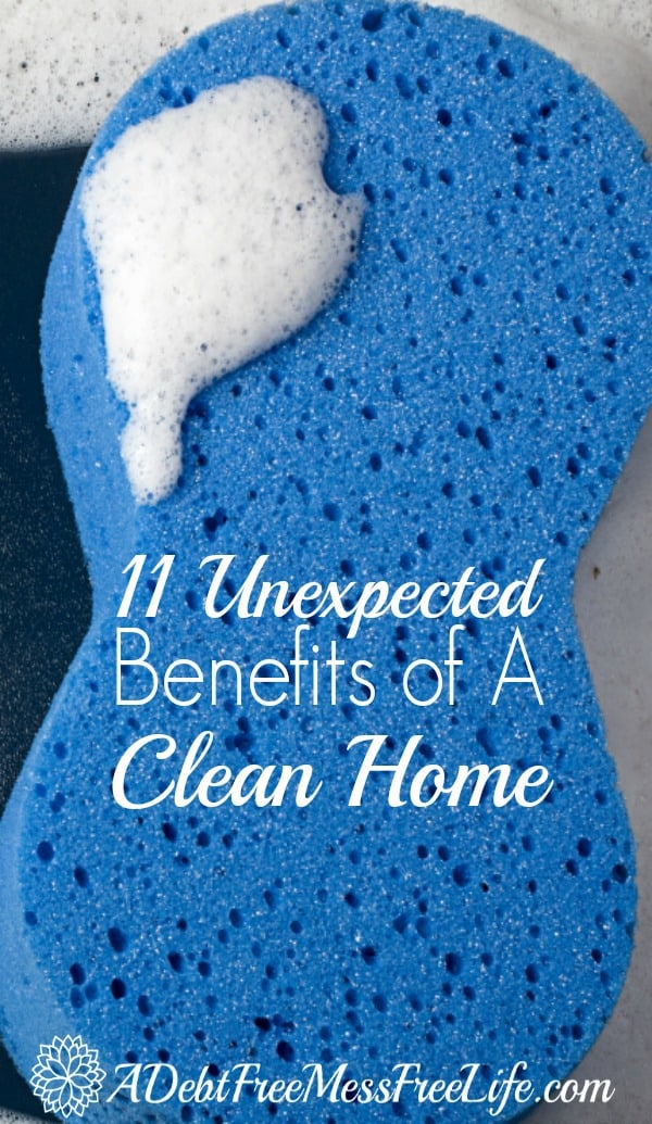These 11 unexpected cleaning benefits are AWESOME and will give you the motivation you need to clean and organize your home! I've found so many of these tips and hacks on the list give me the inspiration to keep a schedule to keep my home SPARKLING CLEAN! Don't you want to enjoy the benefits too? Grab the FREE printable cleaning calendar too! #cleaningbenefits #cleaninghacks #cleaningprintable #cleaningschedule