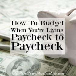 Living paycheck to paycheck? Not sure how to budget your money each month? This guide will show you all the steps to take to make budgeting simple and stress free.