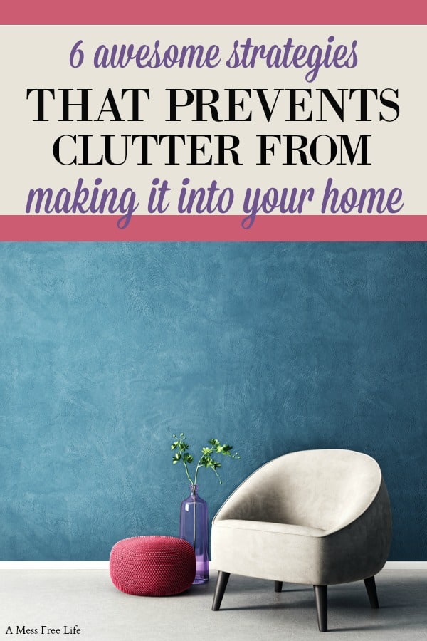 Looking for GREAT solutions to stop clutter? These awesome decluttering hacks will help you get rid of clutter but more importantly will reduce and even STOP clutter from entering your home. So if you're depressed over your clutter situation, and want to start clearing it out of your home, these ideas will work! #declutter #clutterfree #declutterandorganize #declutteringideas