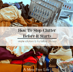 stop clutter