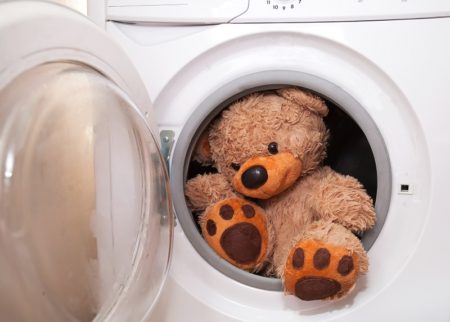 how to wash stuffed animals with music box inside