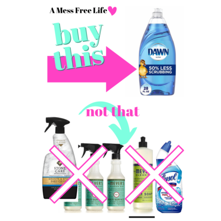 Budget cleaning products